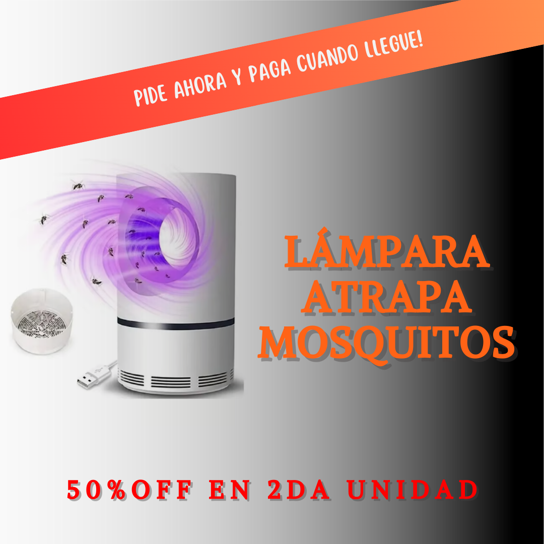 LÁMPARA ATRAPA MOSQUITOS. 2da UNIDAD 50% OFF. PIDE AHORA Y PAGA CUANDO LLEGUE.